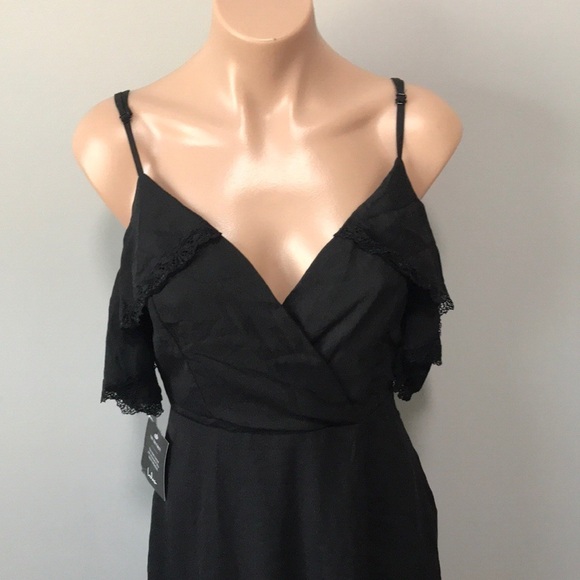 Lulu’s Theory of Love Black Off Shoulder Dress - Picture 5 of 9